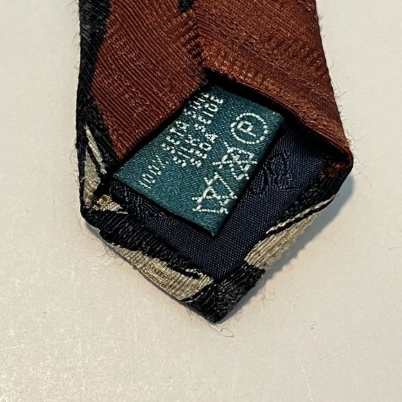 Mel Fox Clothiers Retro Abstract Art Designer Tie Made In Italy - Picture 10 of 12